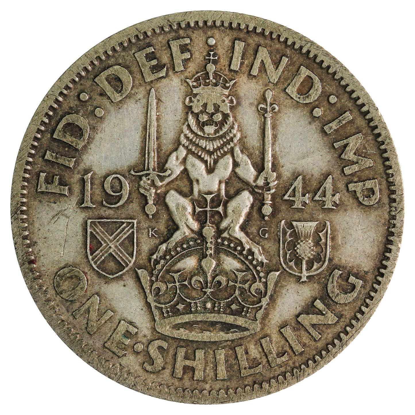 Great Britain 1944 Shilling Circulated