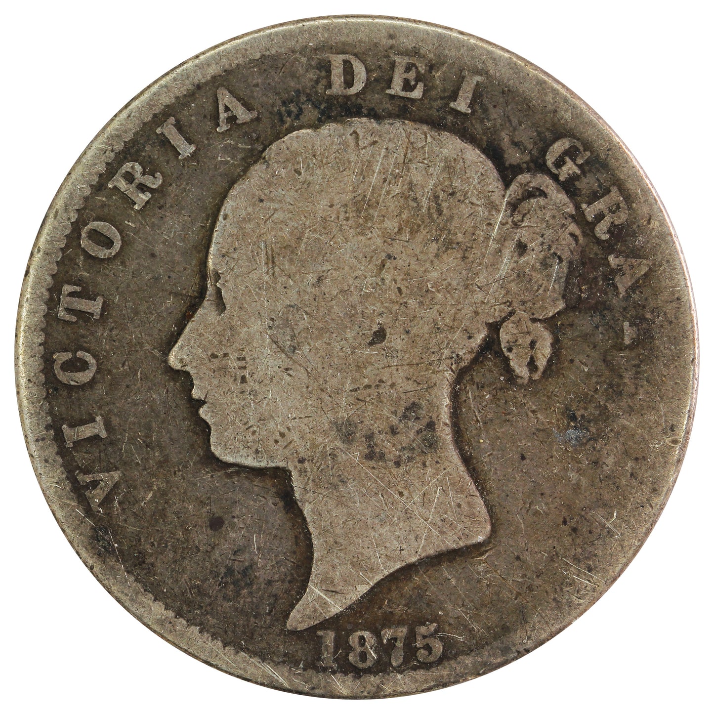 Great Britain 1875 1/2 Crown Good (G4)