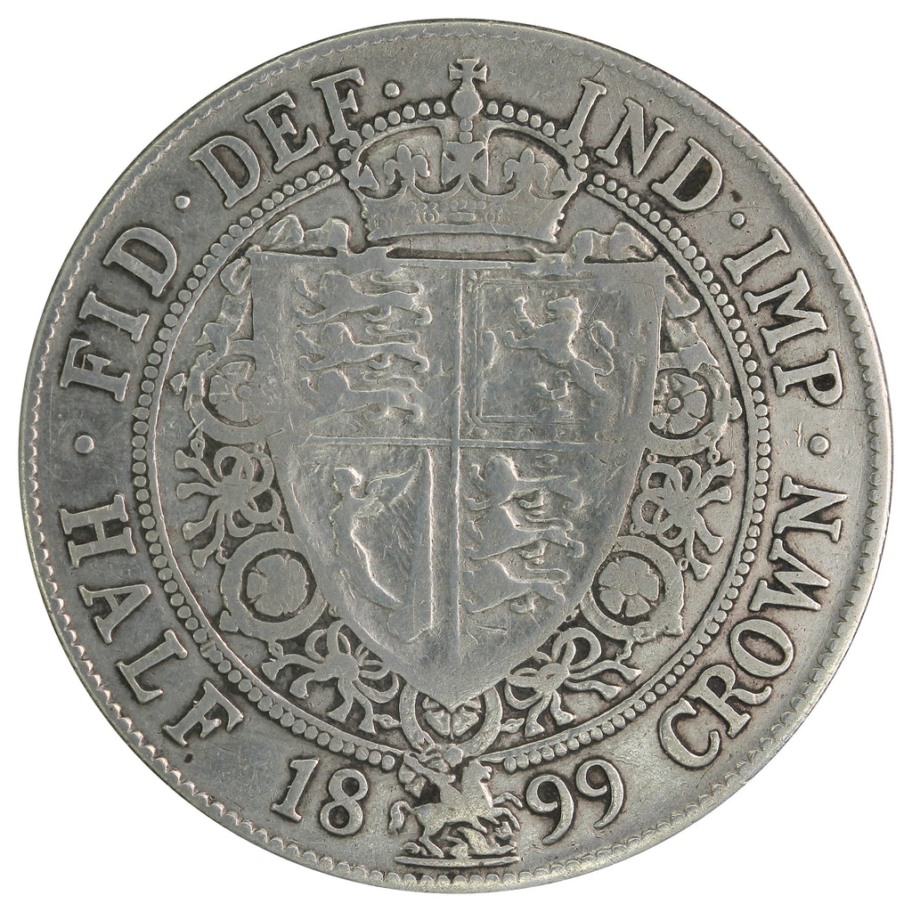 Great Britain 1899 1/2 Crown Fine (F12)