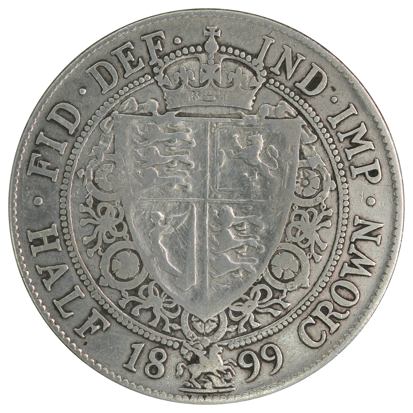 Great Britain 1899 1/2 Crown Fine (F12)