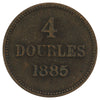 Guernsey 1885H 4 Doubles Very Fine (VF20)