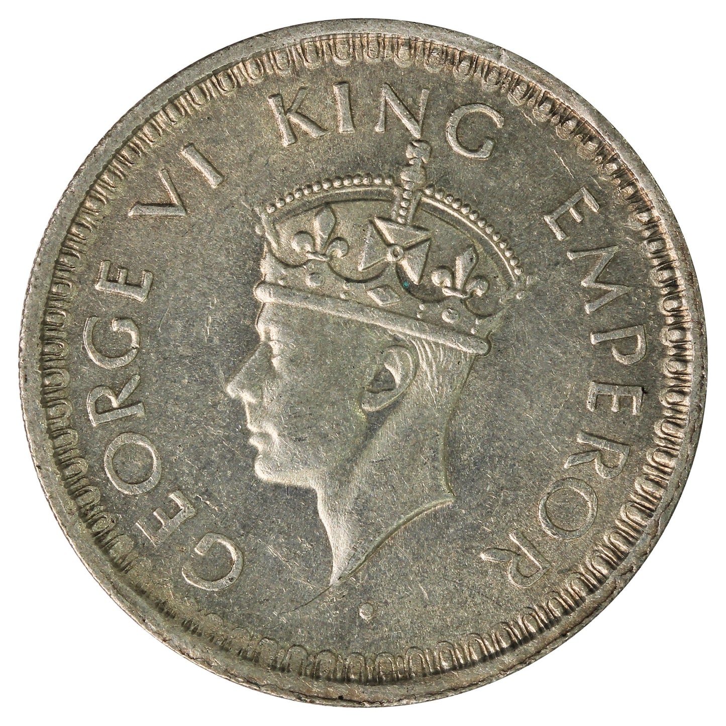 India 1944 1/2 Rupee Uncirculated (MS-60)