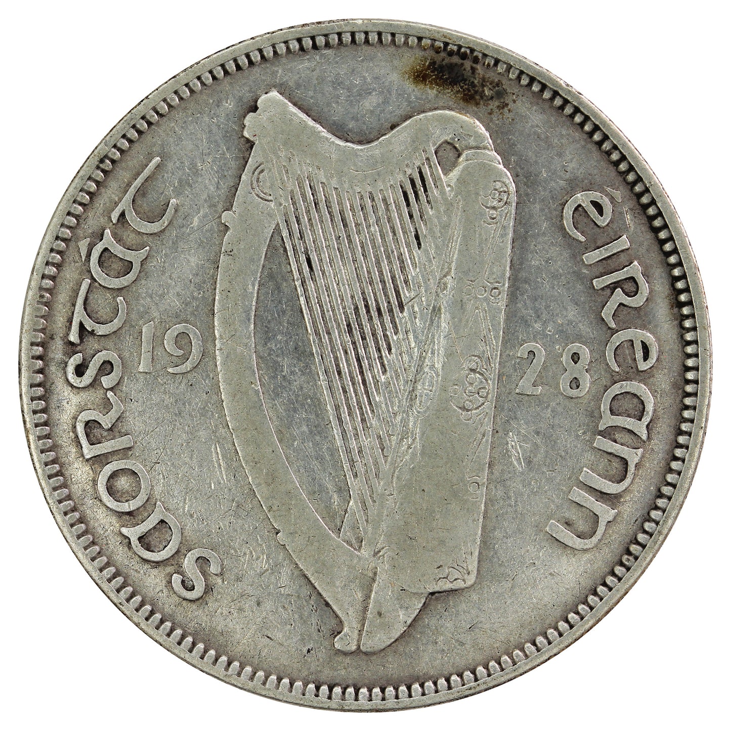 Ireland 1928 1/2 Crown Fine (F12)