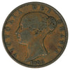 Isle of Man 1839 1/2 Penny Fine (F-12)