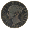 Isle of Man 1839 1/2 Penny VG-F (VG-10)