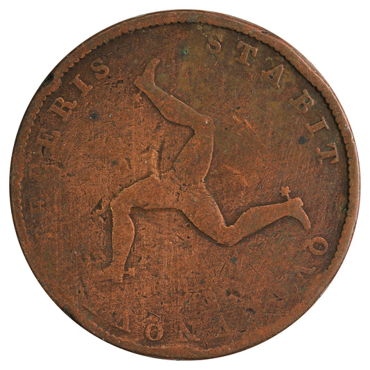 Isle of Man 1839 1/2 Penny G-VG (G-6)