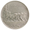 Italy 1921R 50 Centesimi Very Fine (VF20)