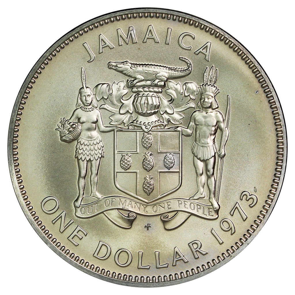 Jamaica 1973FM Dollar Proof