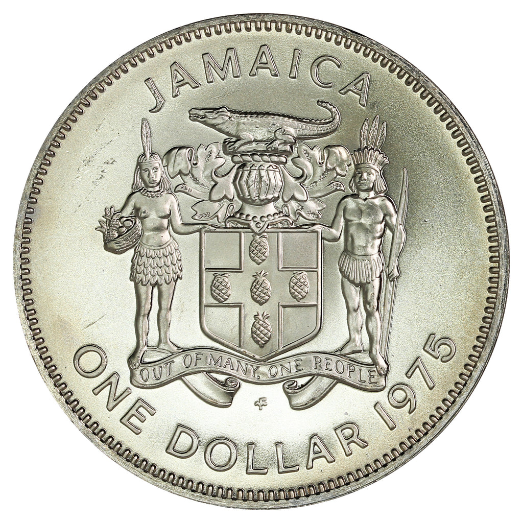 Jamaica 1975FM Dollar Proof