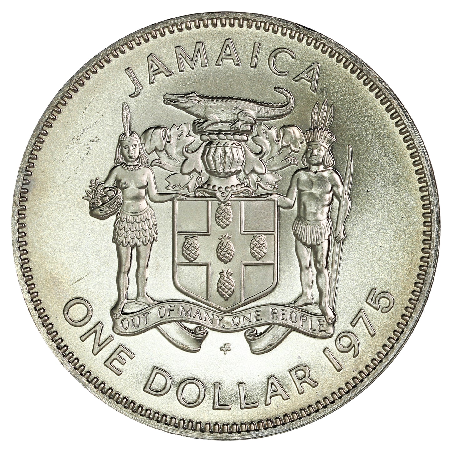 Jamaica 1975FM Dollar Proof
