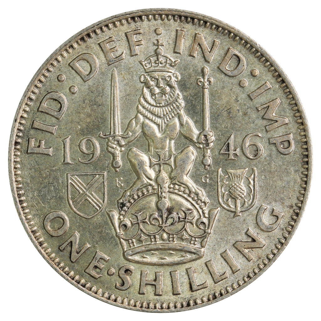 Great Britain 1946 Scottish Crest Shilling Circulated
