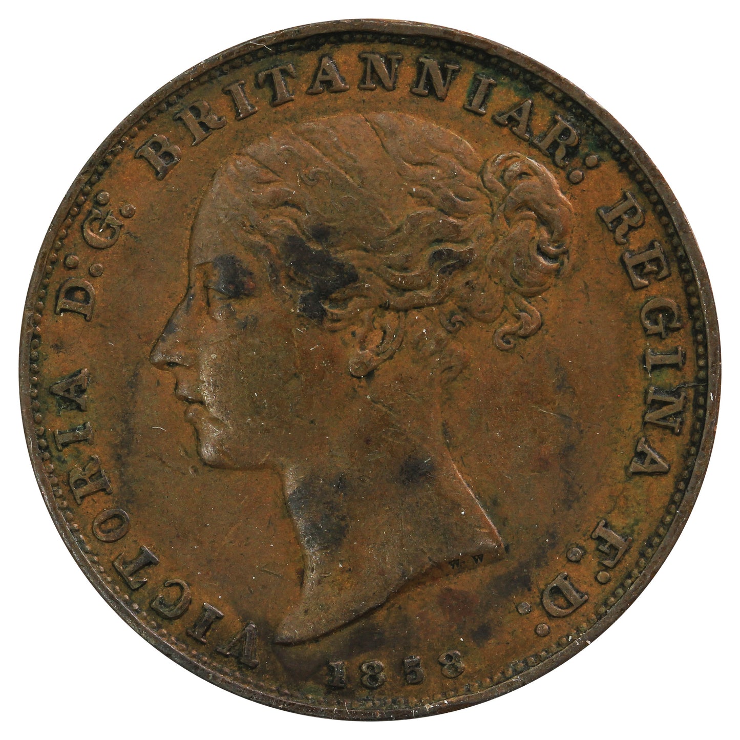Jersey 1858 1/20 Shilling Extra Fine (EF40) $