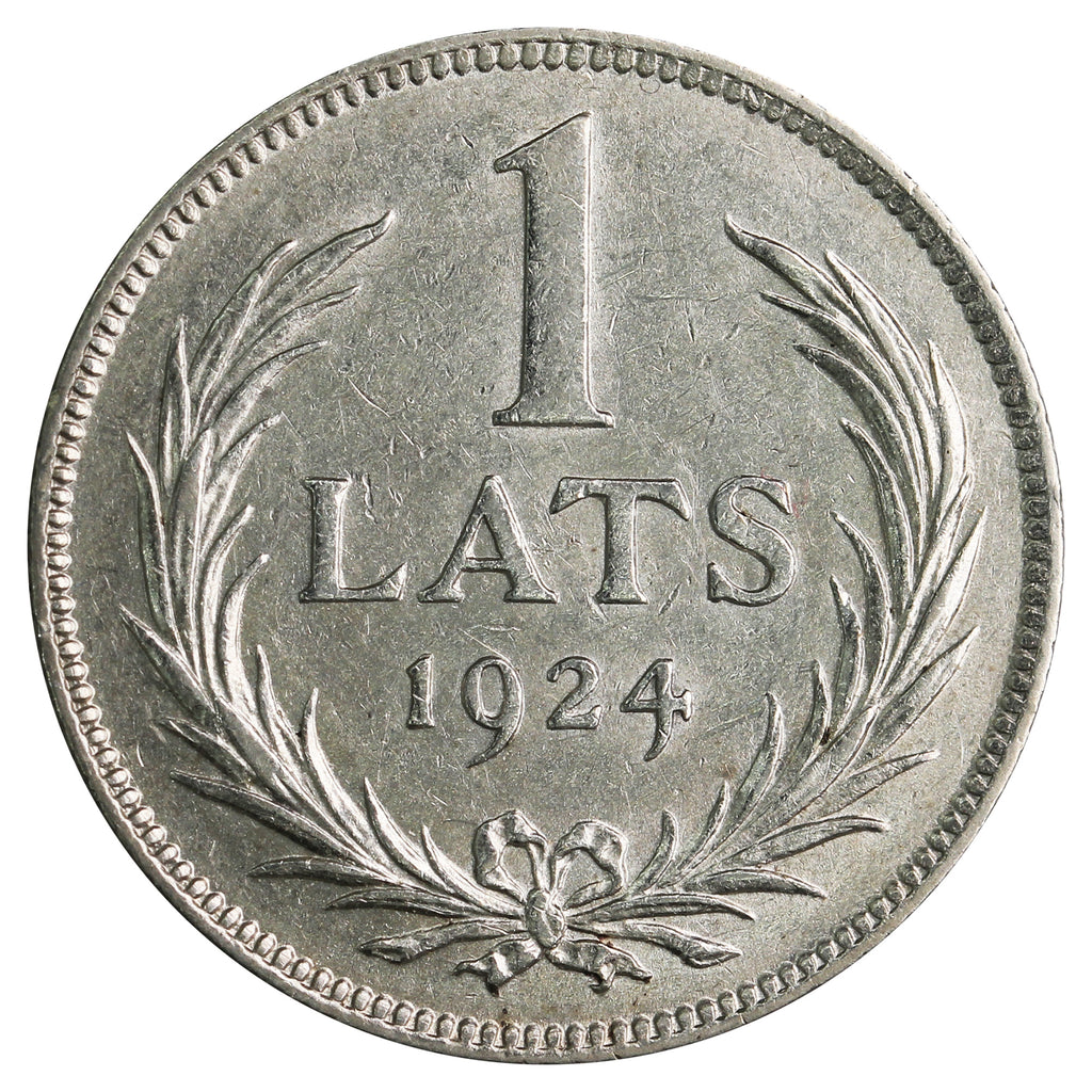 Latvia 1924 1 Lats Uncirculated (MS60)