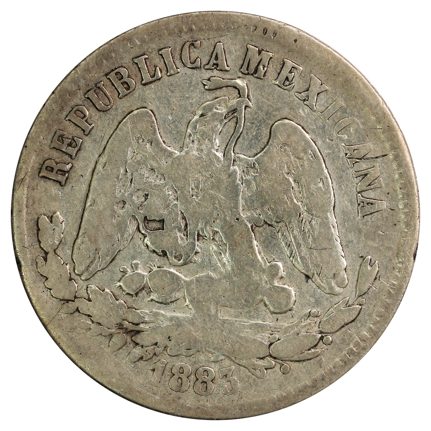 Mexico 1883 GoB 25 Centavos Fine (F12)