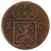 Netherlands East Indies 1839J 2 Cents Very Fine (VF20)