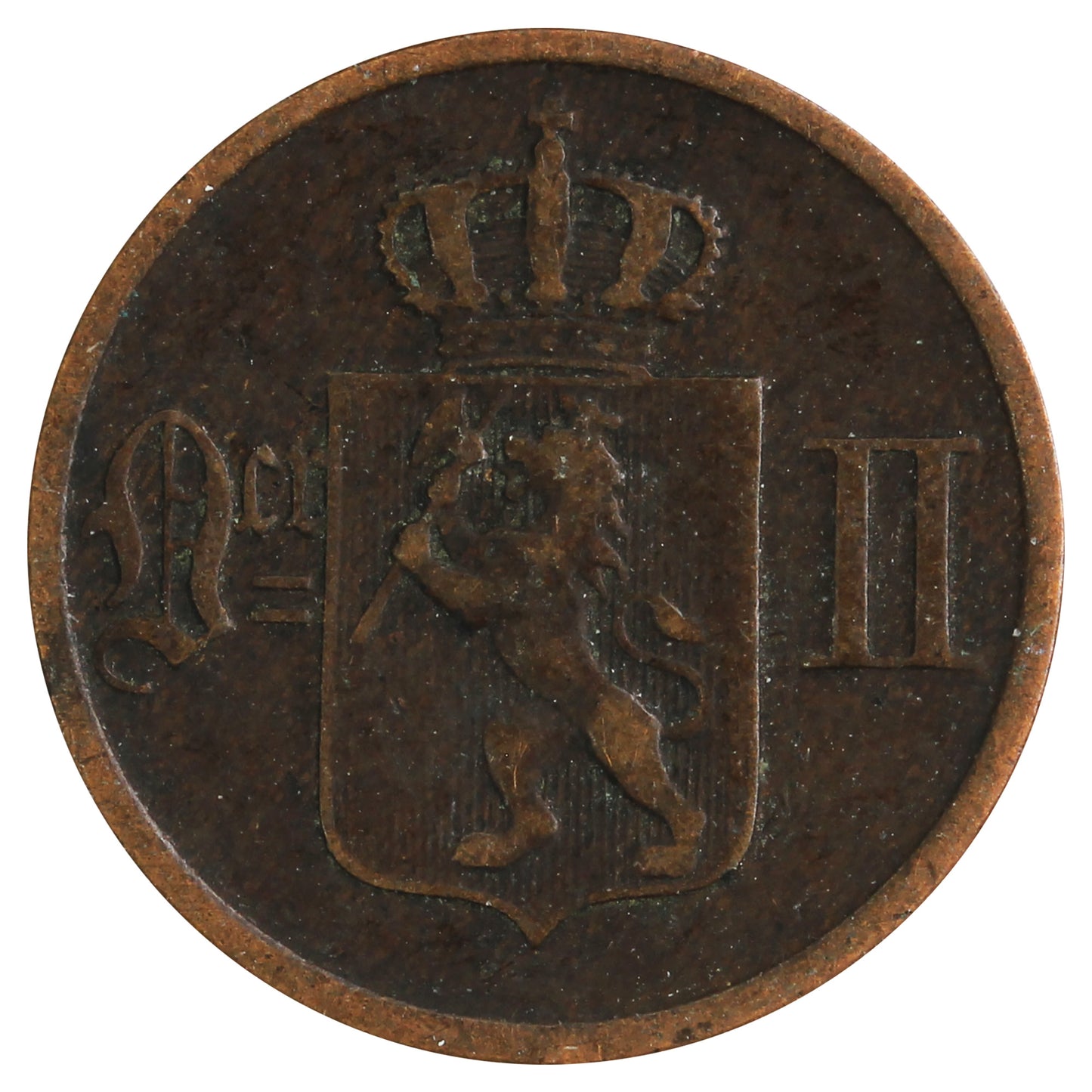 Norway 1876 1 Ore Fine (F-12)