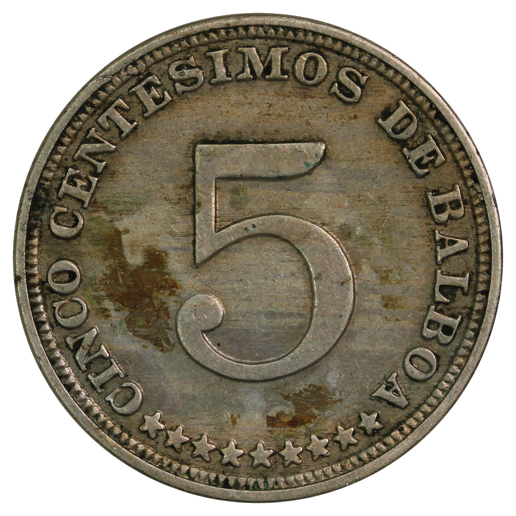 Panama 1929 5 Centesimos Very Fine (VF-20)