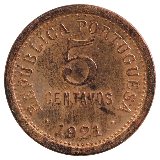 Portugal 1921 5 Centavo Uncirculated (MS-60)