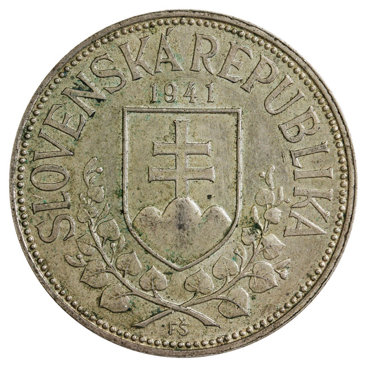 Slovakia 1941 20 Korun Almost Uncirculated (AU-50)