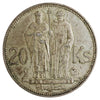 Slovakia 1941 20 Korun Almost Uncirculated (AU-50)