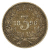 South Africa 1896 3 Pence Very Fine (VF-20)