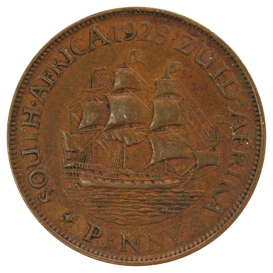 South Africa 1928 Penny Very Fine (VF-20)