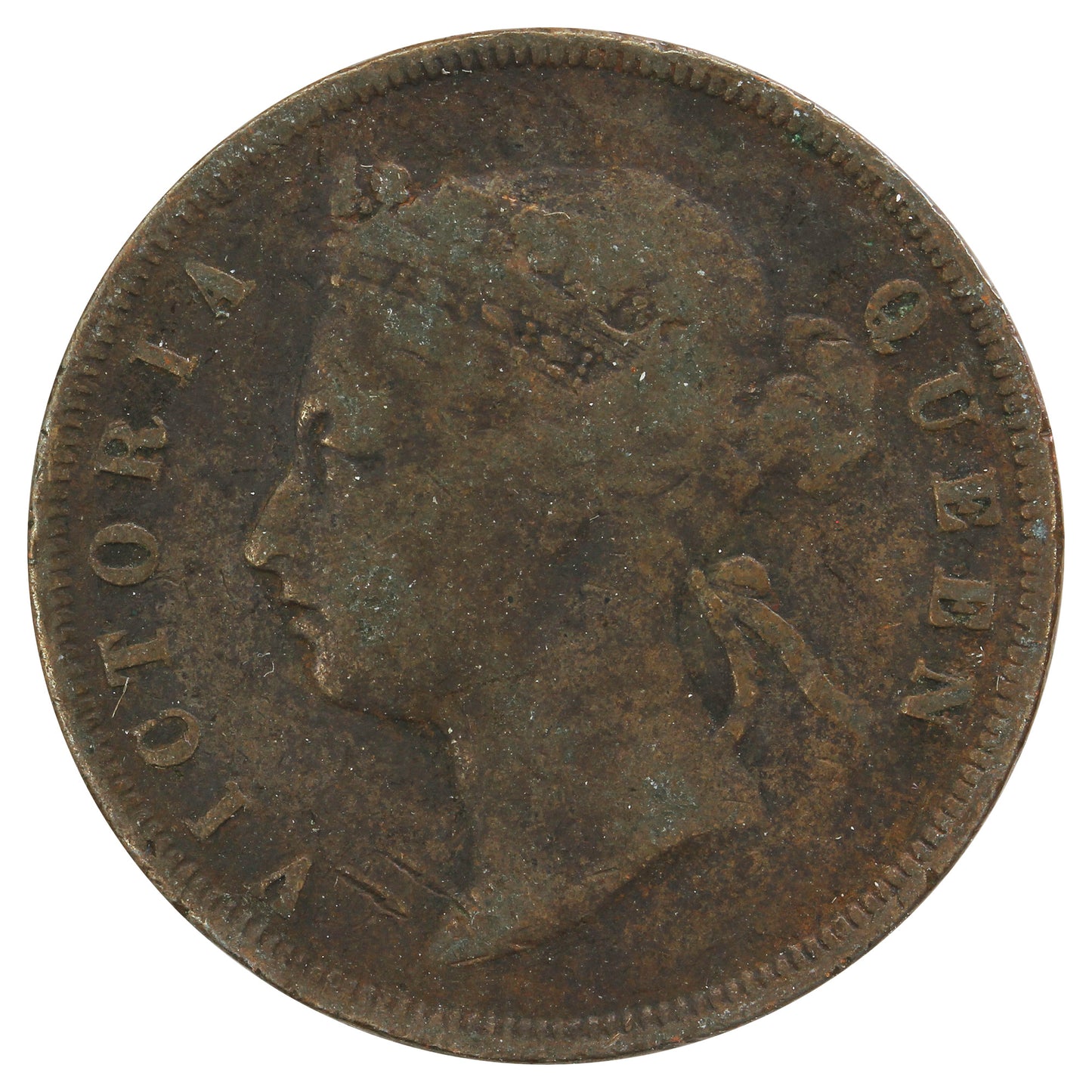 Straits Settlements 1873 Cent Very Good (VG8)