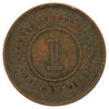 Straits Settlements 1889 Cent F-VF (F15)