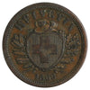 Switzerland 1866B 2 Rappen Very Fine (VF20)