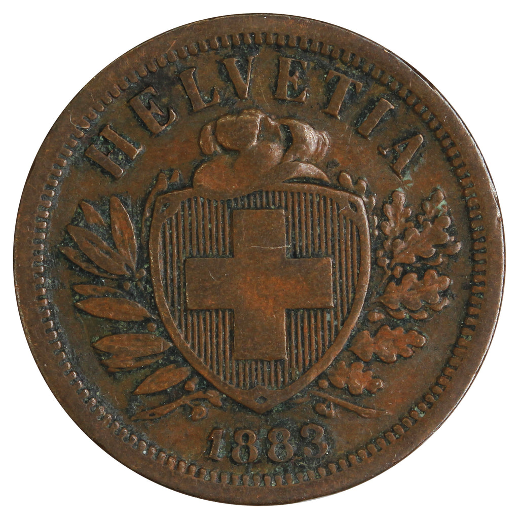 Switzerland 1883B 2 Rappen Very Fine (VF20)