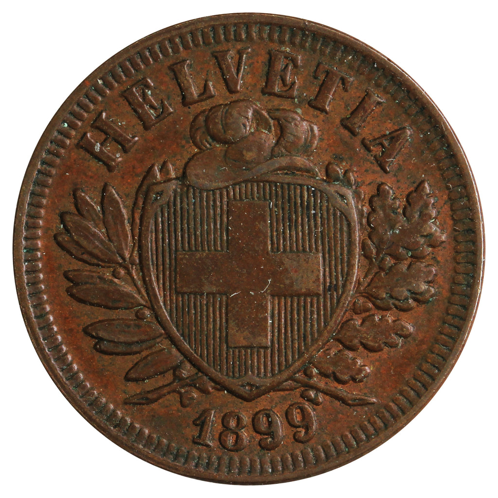 Switzerland 1899B 2 Rappen Extra Fine (EF40)