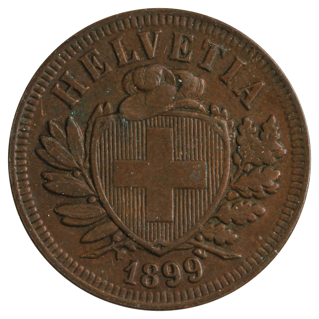 Switzerland 1899B 2 Rappen Very Fine (VF20)