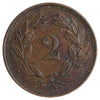 Switzerland 1907B 2 Rappen Very Fine (VF20)