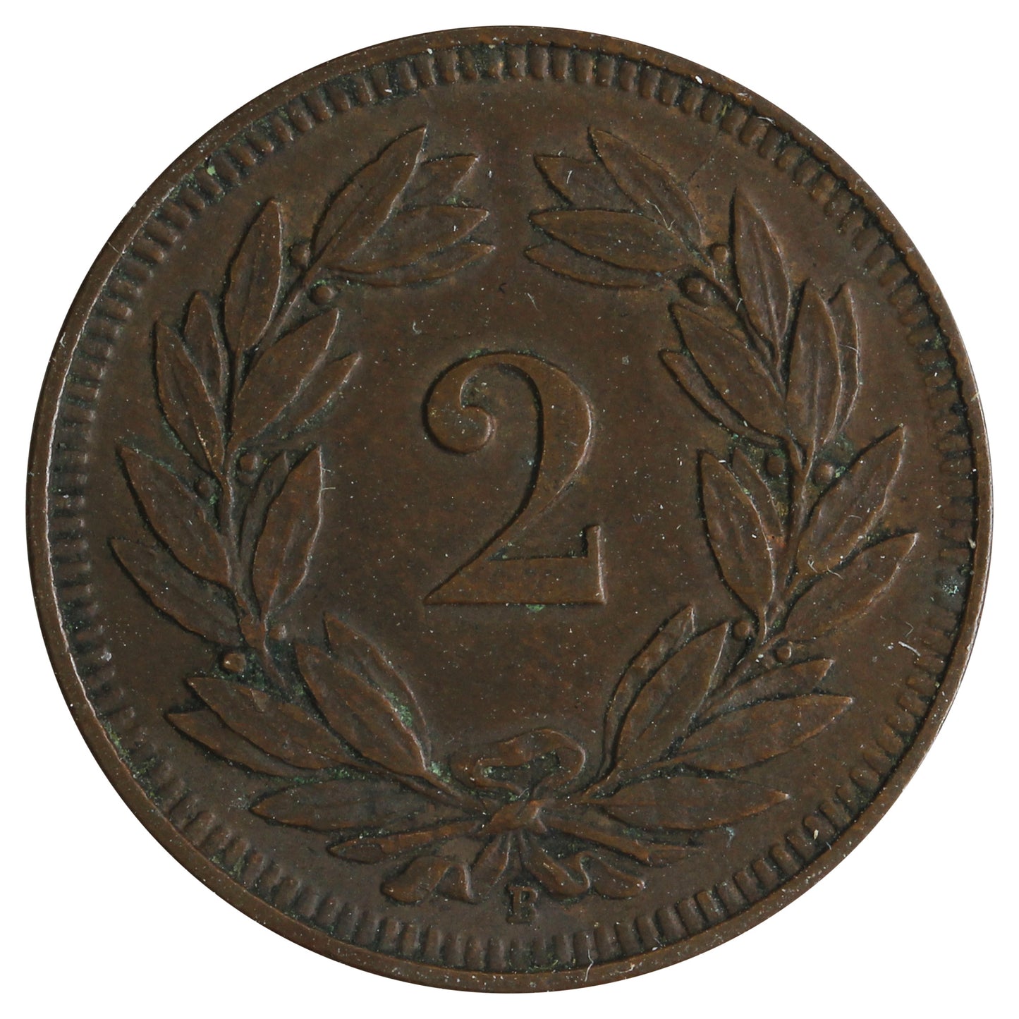 Switzerland 1914B 2 Rappen Very Fine (VF20)