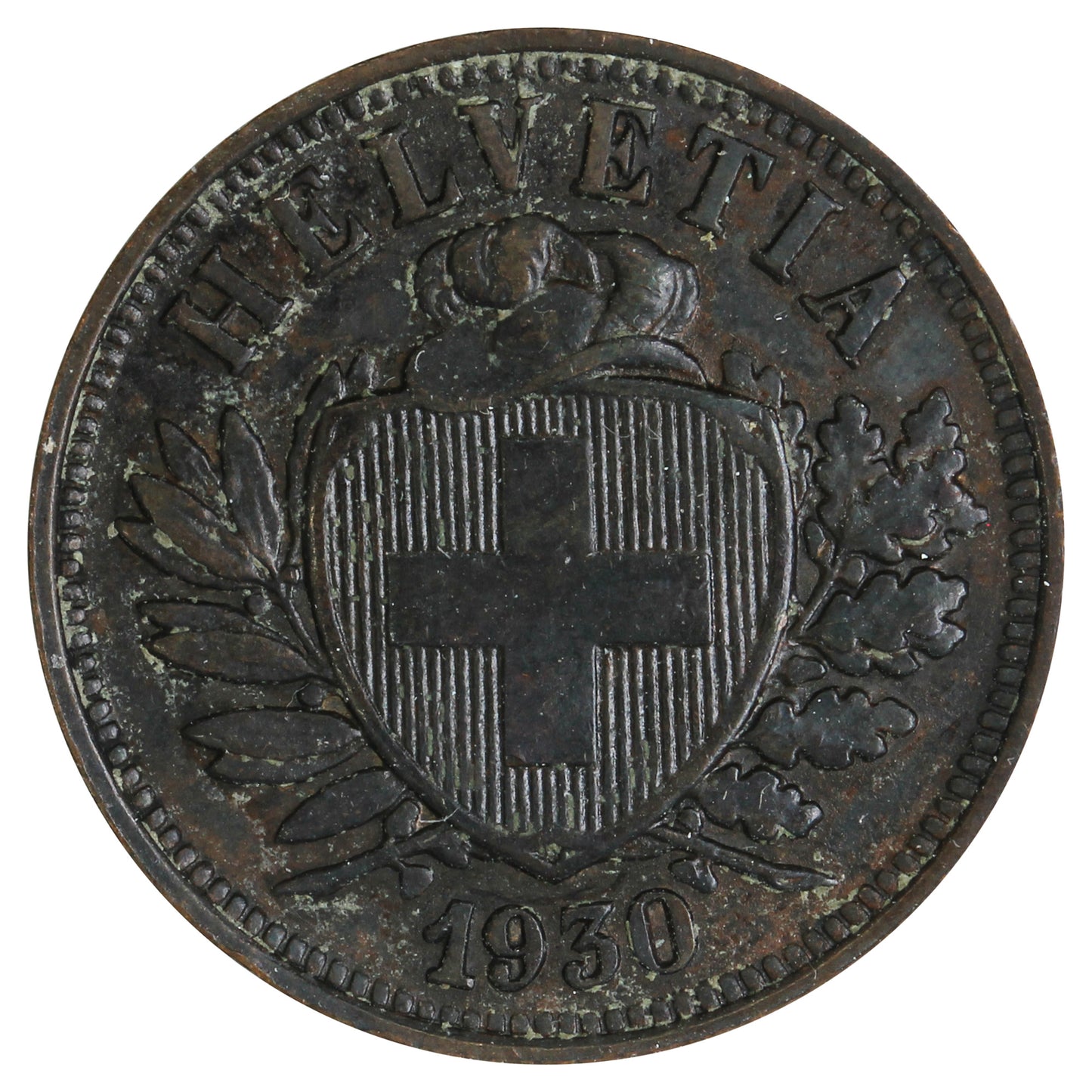 Switzerland 1930B 2 Rappen Extra Fine (EF40)