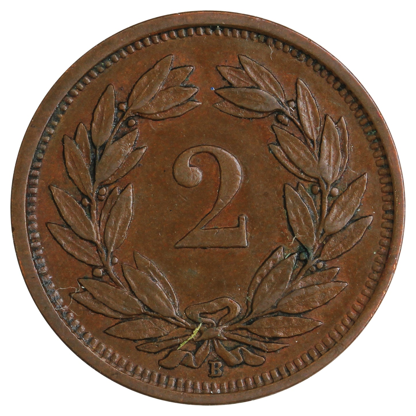 Switzerland 1931B 2 Rappen Extra Fine (EF40)