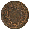 Switzerland 1936B 2 Rappen Almost Uncirculated (AU50)
