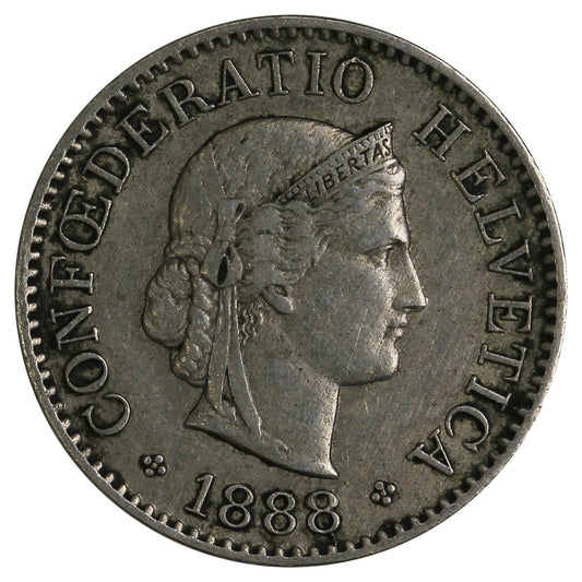 Switzerland 1888B 5 Rappen Extra Fine (EF40)