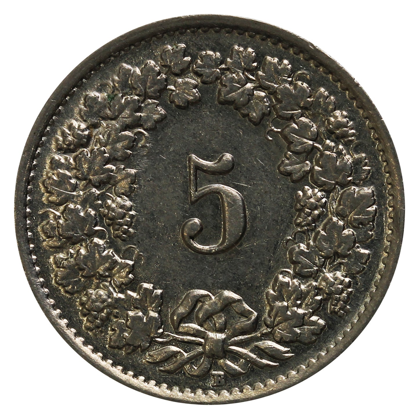 Switzerland 1945B 5 Rappen EF-AU (EF45)