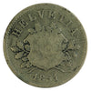 Switzerland 1851BB 10 Rappen Very Good (VG8)