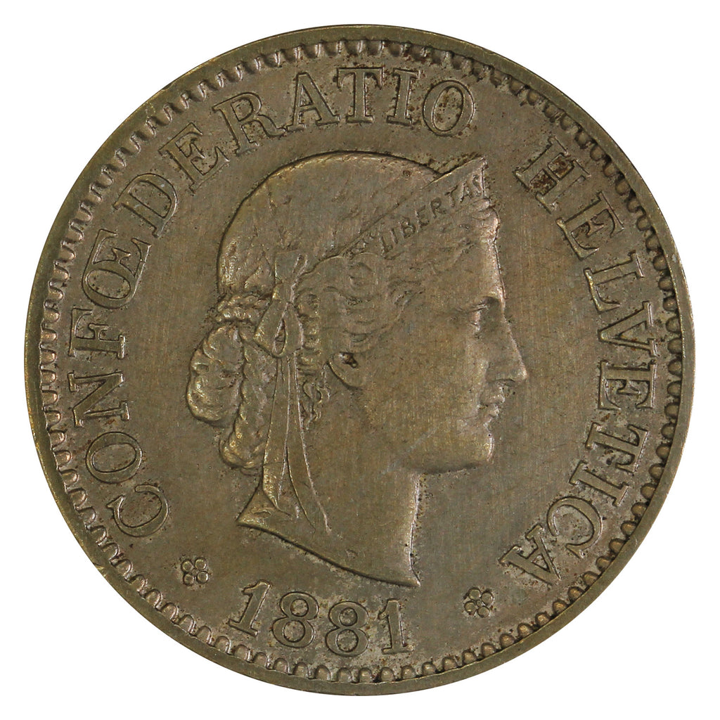 Switzerland 1881B 10 Rappen VF-EF (VF30)