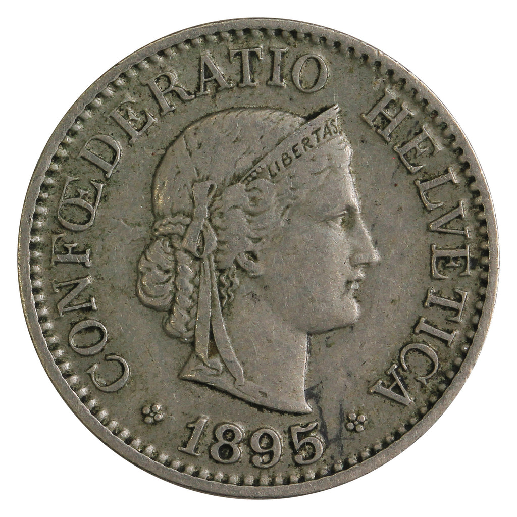 Switzerland 1895B 10 Rappen VF-EF (VF30)