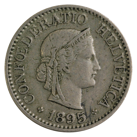 Switzerland 1895B 10 Rappen VF-EF (VF30)