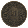 Switzerland 1859B 20 Rappen VF-EF (VF30)