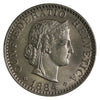 Switzerland 1884B 20 Rappen Uncirculated (MS60)
