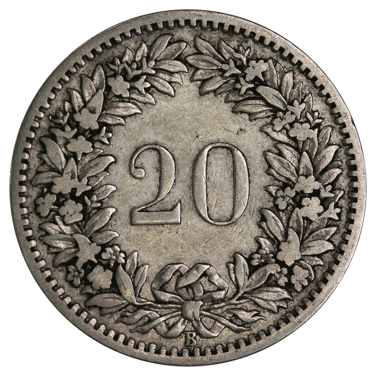 Switzerland 1885B 20 Rappen Extra Fine (EF40)