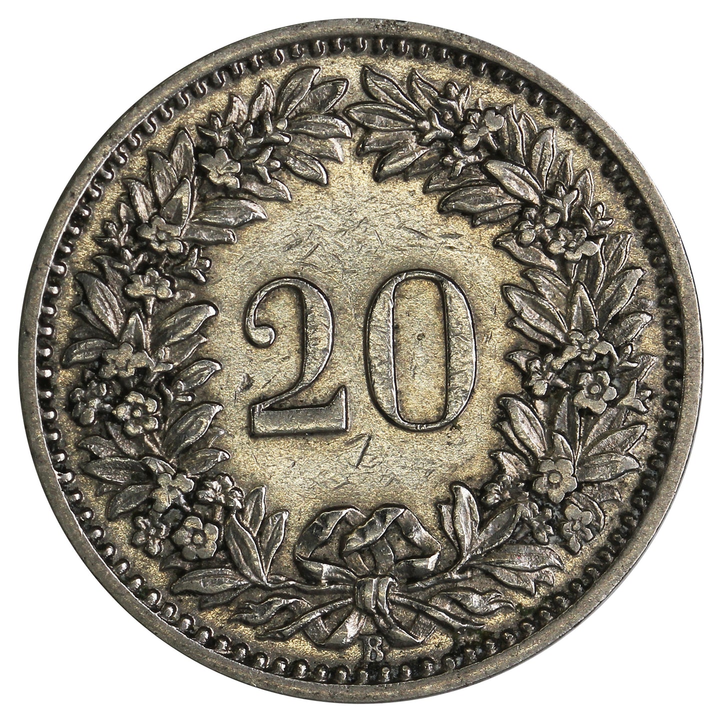 Switzerland 1901B 20 Rappen Extra Fine (EF40)