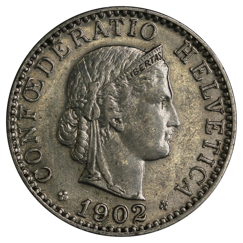 Switzerland 1902B 20 Rappen Extra Fine (EF40)