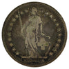 Switzerland 1874B 2 Francs Fine (F12)