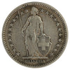 Switzerland 1886B 2 Francs F-VF (F15)